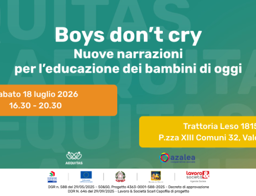 BOYS DONT’CRY: Nuove narrazioni per l’educazione dei bambini di oggi.